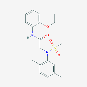 molecular formula C19H24N2O4S B411529 2-[2,5-dimethyl(methylsulfonyl)anilino]-N-(2-ethoxyphenyl)acetamide 