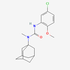 molecular formula C19H25ClN2O2 B4115307 N-1-adamantyl-N'-(5-chloro-2-methoxyphenyl)-N-methylurea 