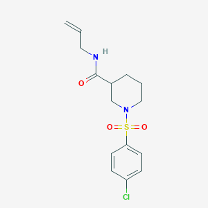 molecular formula C15H19ClN2O3S B4115314 N-allyl-1-[(4-chlorophenyl)sulfonyl]-3-piperidinecarboxamide 