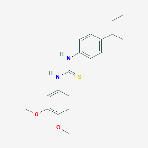 molecular formula C19H24N2O2S B4115338 N-(4-sec-butylphenyl)-N'-(3,4-dimethoxyphenyl)thiourea 