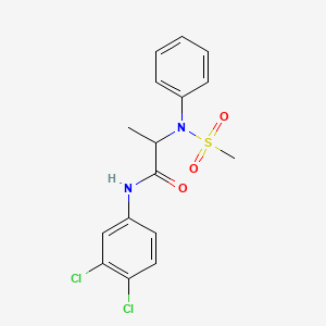 N~1~-(3,4-dichlorophenyl)-N~2~-(methylsulfonyl)-N~2~-phenylalaninamide