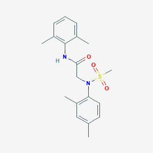 2-[2,4-dimethyl(methylsulfonyl)anilino]-N-(2,6-dimethylphenyl)acetamide