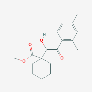 molecular formula C18H24O4 B4115392 methyl 1-[2-(2,4-dimethylphenyl)-1-hydroxy-2-oxoethyl]cyclohexanecarboxylate 