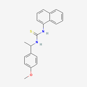 molecular formula C20H20N2OS B4115398 N-[1-(4-methoxyphenyl)ethyl]-N'-1-naphthylthiourea 