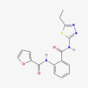 molecular formula C16H14N4O3S B4115418 N-(2-{[(5-ethyl-1,3,4-thiadiazol-2-yl)amino]carbonyl}phenyl)-2-furamide 