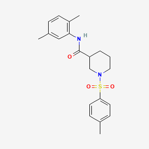 molecular formula C21H26N2O3S B4115489 N-(2,5-dimethylphenyl)-1-[(4-methylphenyl)sulfonyl]-3-piperidinecarboxamide 