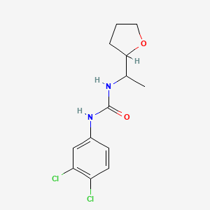 molecular formula C13H16Cl2N2O2 B4115501 N-(3,4-dichlorophenyl)-N'-[1-(tetrahydro-2-furanyl)ethyl]urea 