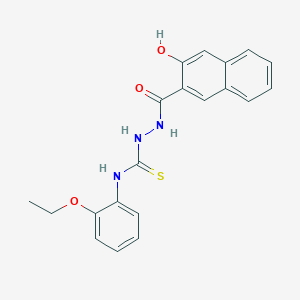 molecular formula C20H19N3O3S B4115511 N-(2-ethoxyphenyl)-2-(3-hydroxy-2-naphthoyl)hydrazinecarbothioamide 