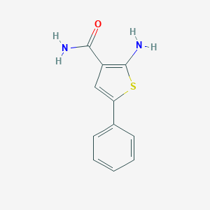molecular formula C11H10N2OS B041156 2-氨基-5-苯基噻吩-3-甲酰胺 CAS No. 4815-35-4