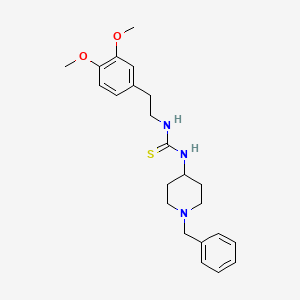molecular formula C23H31N3O2S B4115654 N-(1-benzyl-4-piperidinyl)-N'-[2-(3,4-dimethoxyphenyl)ethyl]thiourea 