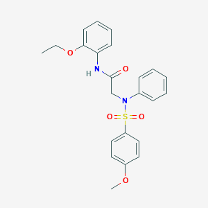 N-(2-ethoxyphenyl)-2-{[(4-methoxyphenyl)sulfonyl]anilino}acetamide