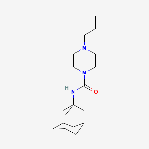 molecular formula C18H31N3O B4115698 N-1-adamantyl-4-propyl-1-piperazinecarboxamide 