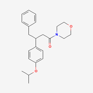 molecular formula C23H29NO3 B4115701 4-[3-(4-isopropoxyphenyl)-4-phenylbutanoyl]morpholine 