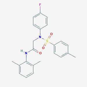 N-(2,6-dimethylphenyl)-2-{4-fluoro[(4-methylphenyl)sulfonyl]anilino}acetamide