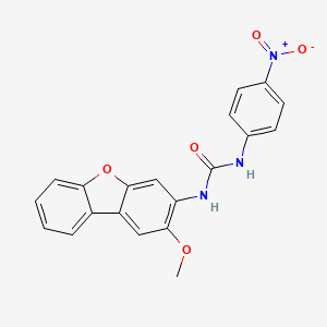 molecular formula C20H15N3O5 B4115751 N-(2-methoxydibenzo[b,d]furan-3-yl)-N'-(4-nitrophenyl)urea 