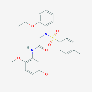 N-(2,5-dimethoxyphenyl)-2-{2-ethoxy[(4-methylphenyl)sulfonyl]anilino}acetamide