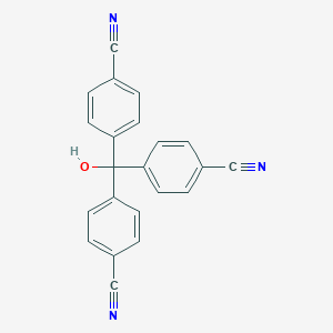 molecular formula C22H13N3O B041158 三(4-氰基苯基)甲醇 CAS No. 117678-98-5