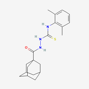 molecular formula C20H27N3OS B4115810 2-(1-adamantylcarbonyl)-N-(2,6-dimethylphenyl)hydrazinecarbothioamide 