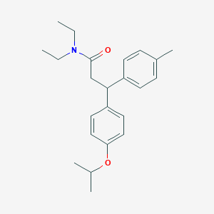 molecular formula C23H31NO2 B4115815 N,N-diethyl-3-(4-isopropoxyphenyl)-3-(4-methylphenyl)propanamide 