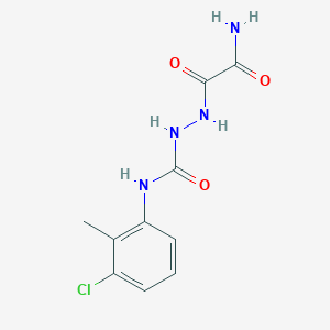 molecular formula C10H11ClN4O3 B4115868 2-[amino(oxo)acetyl]-N-(3-chloro-2-methylphenyl)hydrazinecarboxamide 