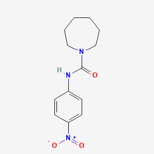 molecular formula C13H17N3O3 B4115872 N-(4-nitrophenyl)-1-azepanecarboxamide 