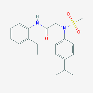 N-(2-ethylphenyl)-2-[4-isopropyl(methylsulfonyl)anilino]acetamide