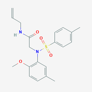 N-allyl-2-{2-methoxy-5-methyl[(4-methylphenyl)sulfonyl]anilino}acetamide