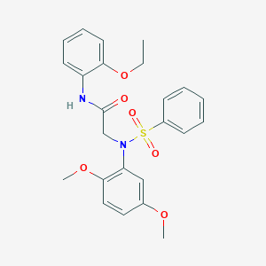 2-[2,5-dimethoxy(phenylsulfonyl)anilino]-N-(2-ethoxyphenyl)acetamide