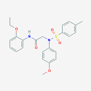 molecular formula C24H26N2O5S B411607 N-(2-ethoxyphenyl)-2-{4-methoxy[(4-methylphenyl)sulfonyl]anilino}acetamide 