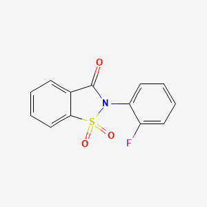 molecular formula C13H8FNO3S B4116092 2-(2-fluorophenyl)-1,2-benzisothiazol-3(2H)-one 1,1-dioxide 