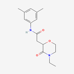 N-(3,5-dimethylphenyl)-2-(4-ethyl-3-oxo-2-morpholinyl)acetamide