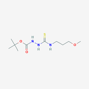 molecular formula C10H21N3O3S B4116154 tert-butyl 2-{[(3-methoxypropyl)amino]carbonothioyl}hydrazinecarboxylate 