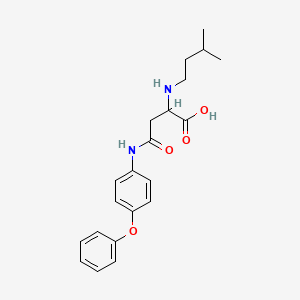 molecular formula C21H26N2O4 B4116176 N~2~-(3-methylbutyl)-N~4~-(4-phenoxyphenyl)asparagine 