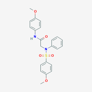 N-(4-methoxyphenyl)-2-{[(4-methoxyphenyl)sulfonyl]anilino}acetamide