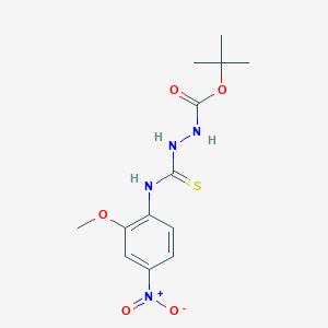molecular formula C13H18N4O5S B4116206 tert-butyl 2-{[(2-methoxy-4-nitrophenyl)amino]carbonothioyl}hydrazinecarboxylate CAS No. 701291-02-3