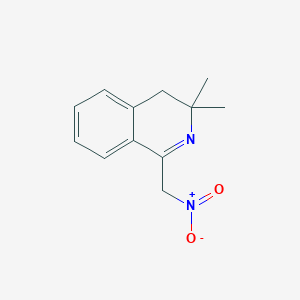 molecular formula C12H14N2O2 B411621 3,3-dimethyl-1-(nitromethyl)-4H-isoquinoline CAS No. 352448-55-6