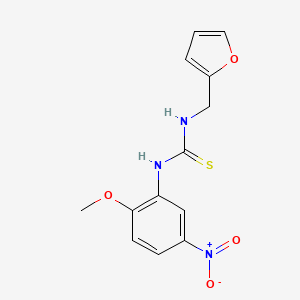 molecular formula C13H13N3O4S B4116218 N-(2-furylmethyl)-N'-(2-methoxy-5-nitrophenyl)thiourea 