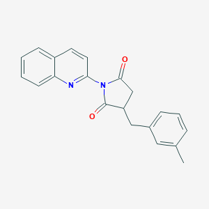 3-(3-Methylbenzyl)-1-(quinolin-2-yl)pyrrolidine-2,5-dione