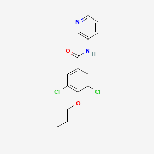 molecular formula C16H16Cl2N2O2 B4116234 4-butoxy-3,5-dichloro-N-3-pyridinylbenzamide 