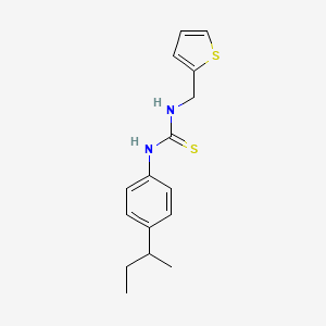 molecular formula C16H20N2S2 B4116246 N-(4-sec-butylphenyl)-N'-(2-thienylmethyl)thiourea 