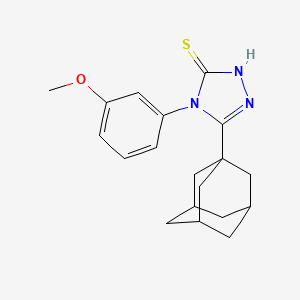 molecular formula C19H23N3OS B4116254 5-(1-adamantyl)-4-(3-methoxyphenyl)-2,4-dihydro-3H-1,2,4-triazole-3-thione 