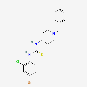 N-(1-benzyl-4-piperidinyl)-N'-(4-bromo-2-chlorophenyl)thiourea