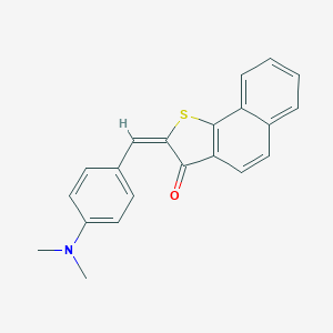 molecular formula C21H17NOS B411627 2-[4-(dimethylamino)benzylidene]naphtho[1,2-b]thiophen-3(2H)-one 