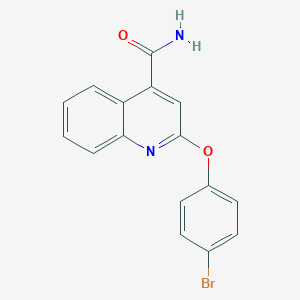 2-(4-Bromophenoxy)quinoline-4-carboxamide