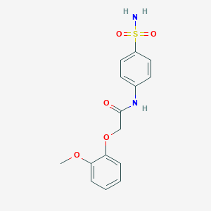 2-(2-methoxyphenoxy)-N-(4-sulfamoylphenyl)acetamide