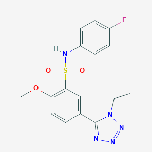 5-(1-ethyl-1H-tetraazol-5-yl)-N-(4-fluorophenyl)-2-methoxybenzenesulfonamide