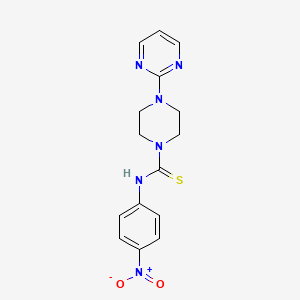 N-(4-nitrophenyl)-4-(2-pyrimidinyl)-1-piperazinecarbothioamide