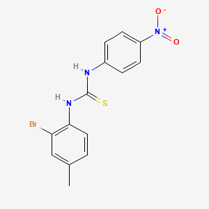 molecular formula C14H12BrN3O2S B4116387 N-(2-bromo-4-methylphenyl)-N'-(4-nitrophenyl)thiourea 