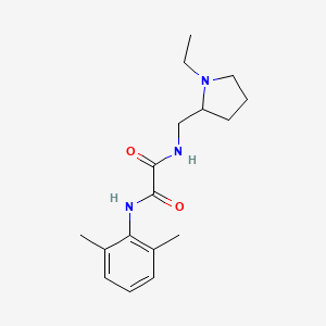 molecular formula C17H25N3O2 B4116421 N-(2,6-dimethylphenyl)-N'-[(1-ethyl-2-pyrrolidinyl)methyl]ethanediamide 