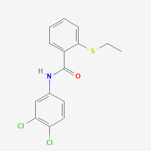 molecular formula C15H13Cl2NOS B4116463 N-(3,4-dichlorophenyl)-2-(ethylthio)benzamide 